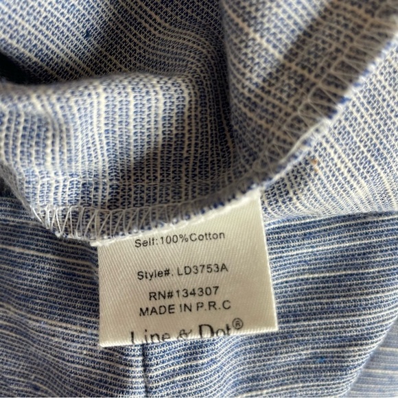 Line + Dot Rey Tied Mini Dress Midnight Blue 30232. - Picture 7 of 7